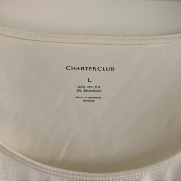 Charter Club stretch tank shape wear top Size Large - Picture 3 of 5